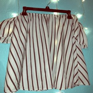 Strapless dress top with attached side sleeves